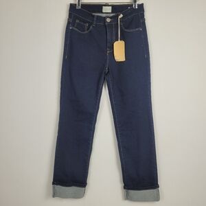 Angels Forever Young Ever Luxe Deep Cuff Straight Ankle Jeans Size 6/ 28